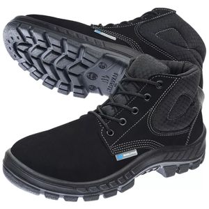 Bota Nobuck Preta Nº 39 - 7064039 - MARLUVAS