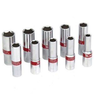 Jogo de Soquete Longo Sextavado 10-22mm 1/2"" 10 Peças - 135909 - MTX
