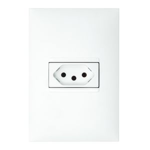 1 Tomada 2P+T 10 Ampères 4x2 Branco - 615080BC - PIAL PLUS