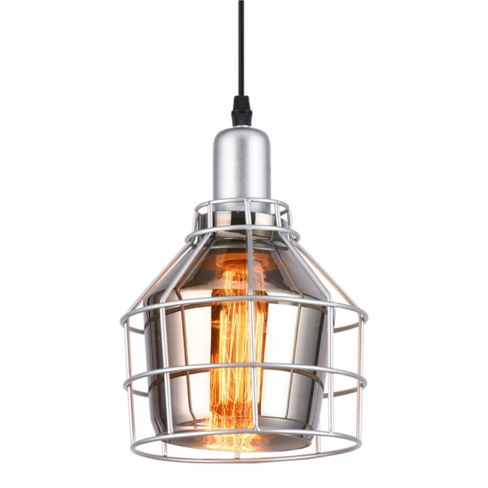 Imagem do produto Pendente Aro 160 Fumê 1XE27 - 15050757 - TASCHIBRA