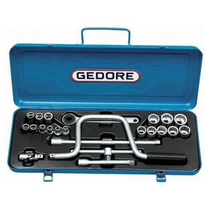 Jogo de Soquetes 3/8"" 30TMZ de 6 a 22mm - 014201 - GEDORE