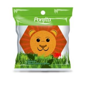 Esponja de Banho Ponjita Infantil Animais Sortidos - HB004608004 - 3M