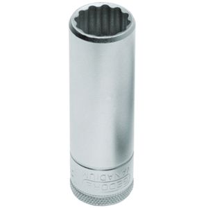 Soquete Estriado Longo em Aço 1/2"" 19mm - 015704 - GEDORE