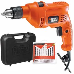 Furadeira de Impacto 3/8" 10mm 560 Watts + 9 Brocas e Maleta 220 Volts - TM500KB9 - BLACK & DECKER