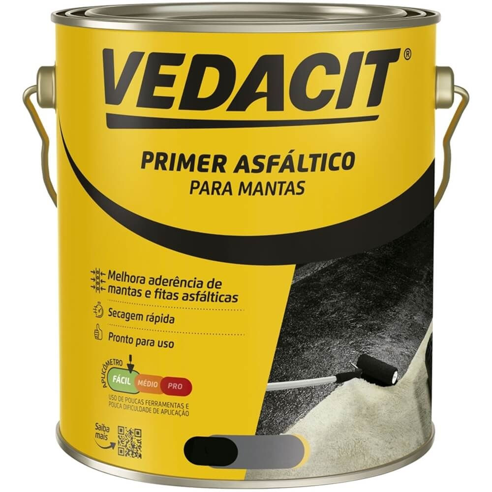 Imagem do produto Primer Asfáltico para Mantas 18 Litros - 112427 - VEDACIT