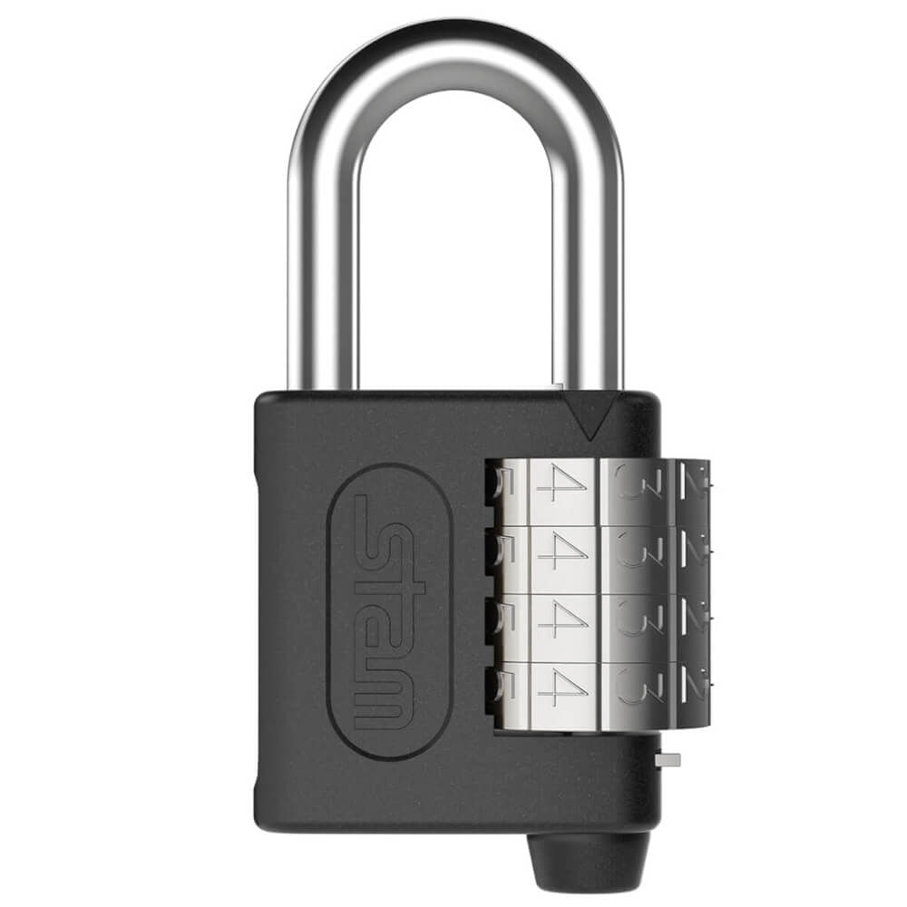 Imagem do produto Cadeado de Zamac com Segredo Preto Fosco 40mm - 57504 - STAM
