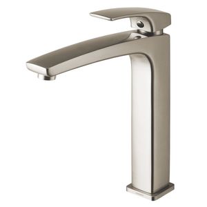Monocomando para Cuba de Apoio Loren Live Brushed Nickel 2877 N89 - 7048606 - LORENZETTI