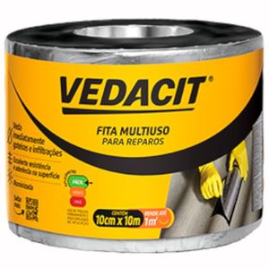 Fita de Alumínio Multiuso 10cm x 10 Metros - 121821 - VEDACIT