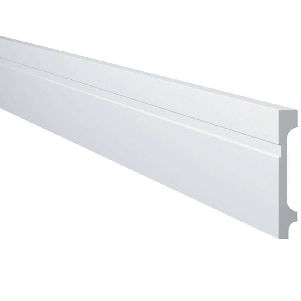 Imagem do produto Rodapé de Poliestireno Wallstyl FB15 DIY 15 cm x 2,44 Metros - 112003 - NMC