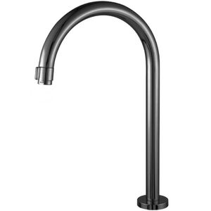 Torneira de Mesa Alta Tubo Redondo 23mm Modelo J Preto Fosco 1244 - 772200 - STOC