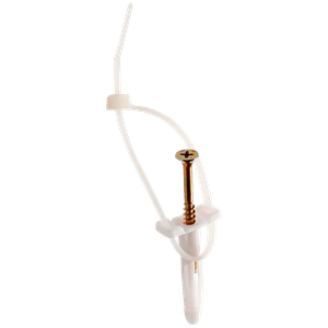 Bucha Plástica 6mm com Abraçadeira 2,5x100mm Cartela  6 Peças - BUC796 - FOXMIX