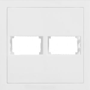 Placa Branca para Módulos com Suporte 4x4 - EKRON