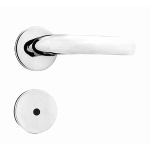 Conjunto de Fechadura 1400 para Banheiro Viena Roseta Cromada 1420/27RC - 94357 - SILVANA