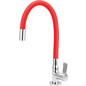 Torneira para Cozinha Versata Bica Articulada C62 Vermelha - ESTEVES