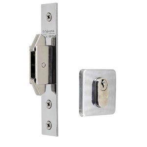 Conjunto De Fechadura Auxiliar 4500 Inox Polido - 95026 - SILVANA