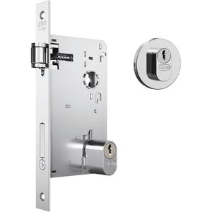 Fechadura Versailles 1601 Trinco Rolete com Roseta em Inox para Exterior - 37294 - STAM