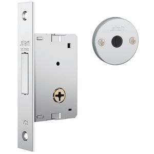 Fechadura Auxiliar 1001 Par com Espelho de Inox Polido - 10811 - STAM