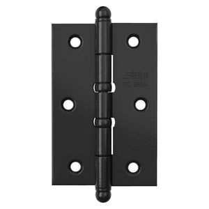 Dobradiça Pino e Bola 3.1/2" x 2.5/16" x 1,7mm Preto com 2 Anéis - 42025 - STAM