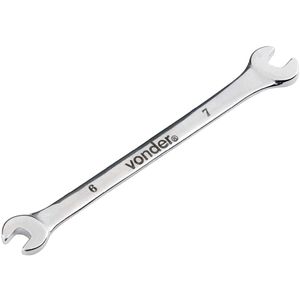 Chave Fixa 06x07mm CRV Cromada ENC - 3731060700 - VONDER