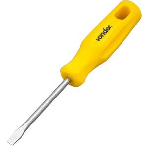 Chave de Fenda F 3/16"" x 3"" Aço Cromado com Ponta Magnetizada - 3070236300 - VONDER