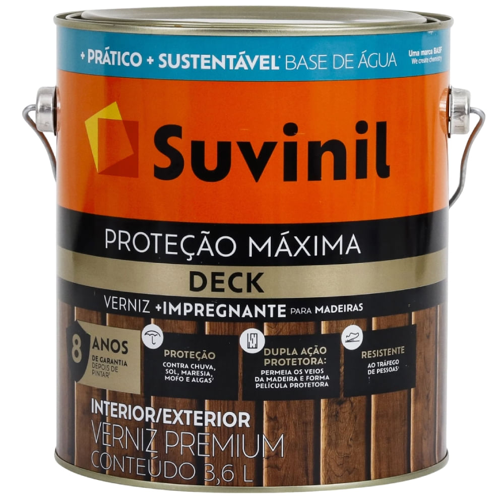 Imagem do produto Verniz Proteção Máxima Deck Acentuado Natural 3,6 Litros IP31 - 50739838 - SUVINIL