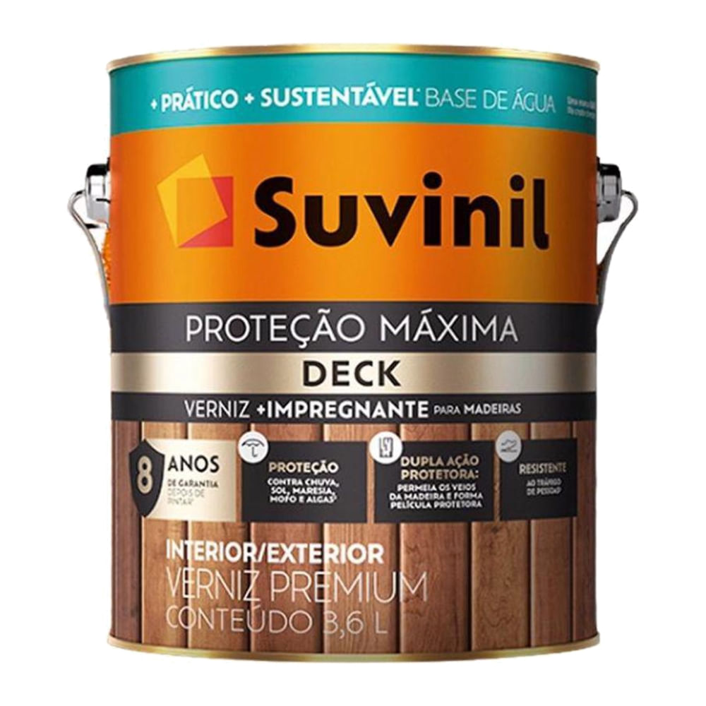 Imagem do produto Verniz Proteção Máxima Deck Acetinado Canela 3,6 Litros - 50739852 - SUVINIL