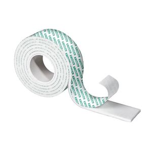 Fita Adesiva Dupla Face de Espuma Branca 1x24mm - OR36312 - ORDENE