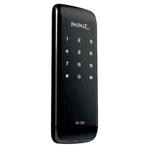 Fechadura Eletrônica Smart Lock de Sobrepor SL 120 Preto Fosco - 0560120PF - PAPAIZ
