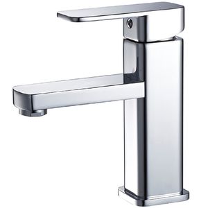 Misturador Monocomando de Mesa para Lavatório Quadrado Bica Baixa Cromado - V-24101-418A - JIWI
