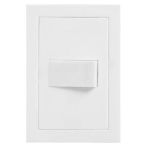 Conjunto 4x2 com Interruptor Simples Cinza Fosco - EKC-30000/1 - DICOMPEL