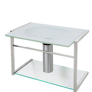 Lavabo em inox Branco com 76cm - 969-5 - CRIS-METAL