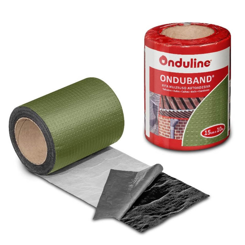 Imagem do produto Fita Asfáltica Multiuso Onduband® Verde 15cm x 10m - BR115 - ONDULINE