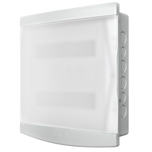 Quadro de Distribuição de Embutir 18/24 para Disjuntor com Barramento Porta Transparente com Bolsa - 33048556 - TIGRE