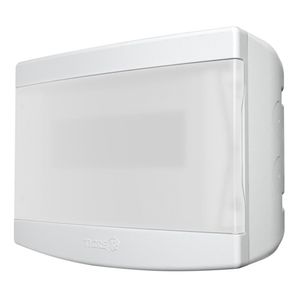 Quadro de Distribuição Sobrepor 6/8 para Disjuntor com Barramento Porta Transparente com Bolsa - 33048602 - TIGRE
