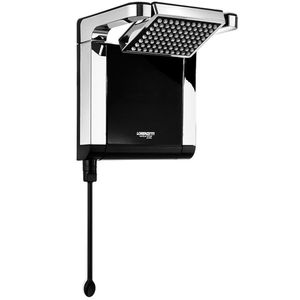 Ducha Acqua Star Preta e Cromada 220V 7800W - 7540554 - LORENZETTI