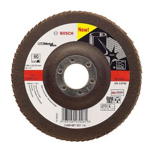 Disco FlapDisc Reto Para Metal 115x22 Grão 80 - 2.608.607.324 - BOSCH
