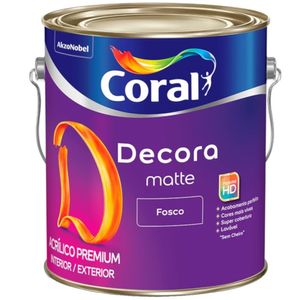 Tinta Decora Acrílico Premium Matte Fosco Branco 3,6 Litros - 5239242 - CORAL