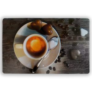 Kit Jogo Americano Cook 6 Peças + 6 Porta Copos com Estampas Sortidas - D1111 - DOLCE HOME