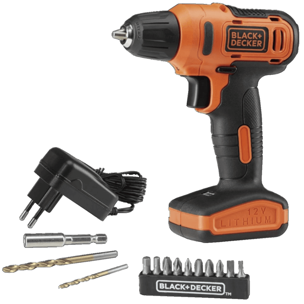 Imagem do produto Parafusadeira e Furadeira VVR de 3/8"" e 12 Volts com 13 Acessórios - LD12S-BR - BLACK & DECKER