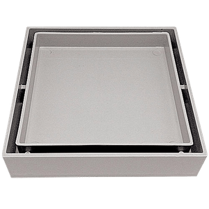 Ralo Invisível 13x13cm Cinza - P&L