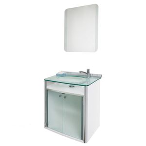 Conjunto Gabinete com Espelho Incolor 62.5cm Classic - 930 - CRIS METAL