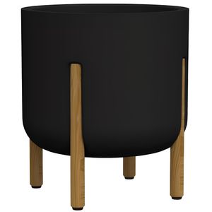Vaso Cilíndrico Decore com 33cm Chumbo - JVCDE33 - JAPI