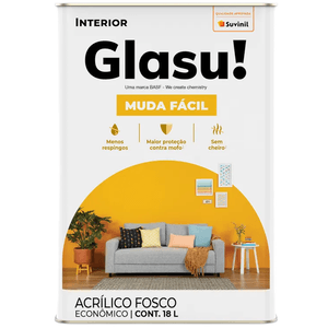 Tinta Acrílica Muda Fácil Foto Antiga 18 Litros Glasu - 50748411 - SUVINIL