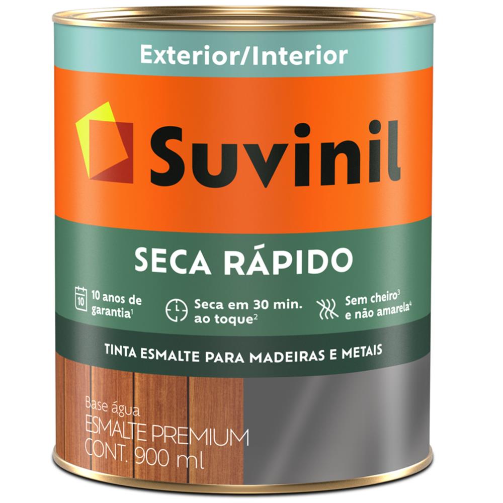 Imagem do produto Tinta Esmalte Brilhante Seca Rápido 900ml Branco - 53703721 - SUVINIL