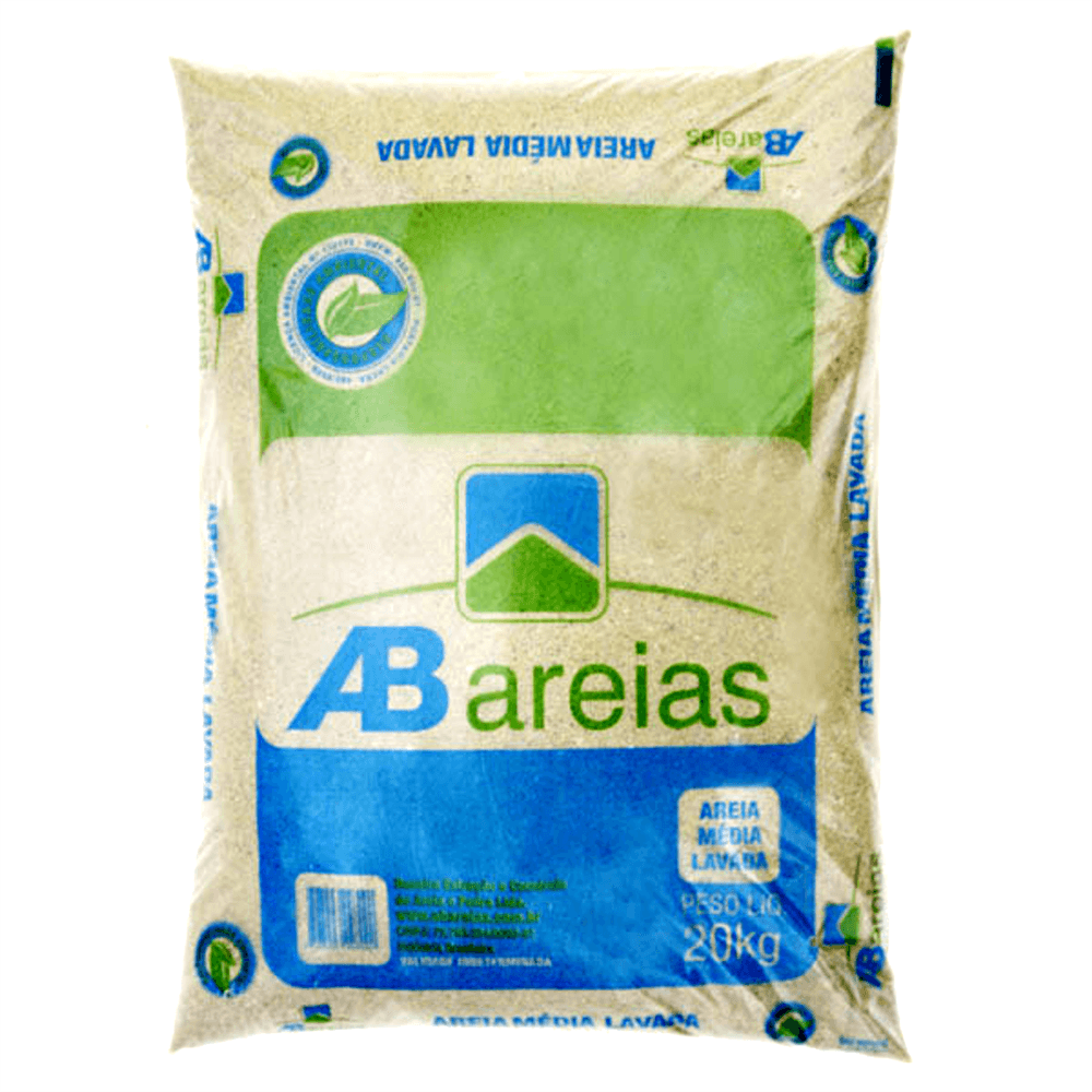 Imagem do produto Areia em Saco com 20 Kilos - AB AREIAS