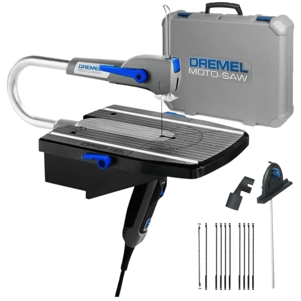 Imagem do produto Serra Tico Tico Bancada Moto Saw 127 Volts com 10 Acessórios - F013MS20NB - DREMEL