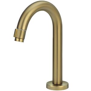 Torneira de Mesa Baixa Redonda Modelo J Golden 23mm 1/4 de Volta para Lavatório 1254 - 773132 - STOC