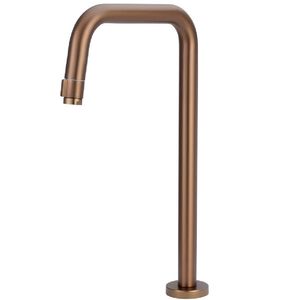 Torneira de Mesa Alta Redonda Modelo U Rose 23mm 1/4 de Volta para Lavatório 1253 - 773137 - STOC