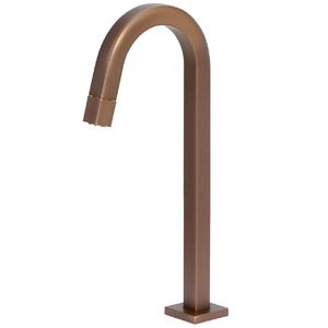 Torneira de Mesa Alta Quadrada Rose 22mm 1/4 de Volta para Lavatório 1260 - 773141 - STOC