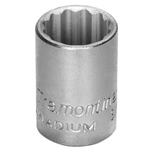 Soquete Estriado Encaixe 3/8"" 21mm - 44818121 - TRAMONTINA
